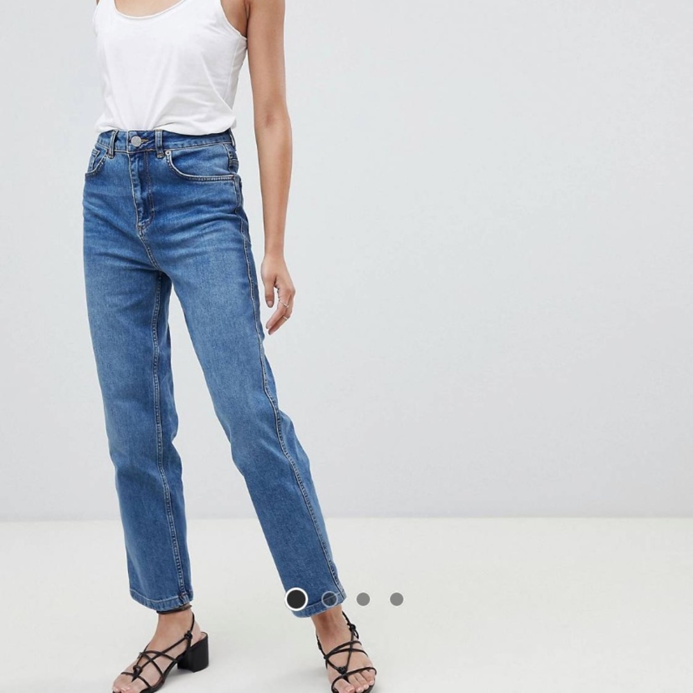 Asos Farleigh High Waisted Straight Leg Jeans